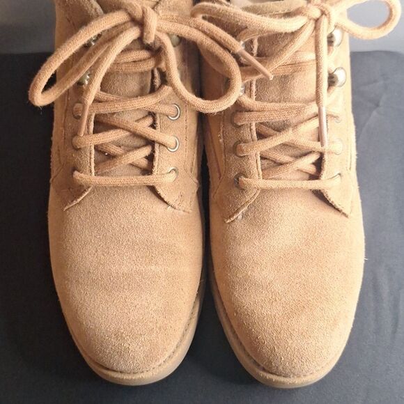 UGG Bethany chestnut suede lace up booties boots shoes size 5 - Picture 5 of 7